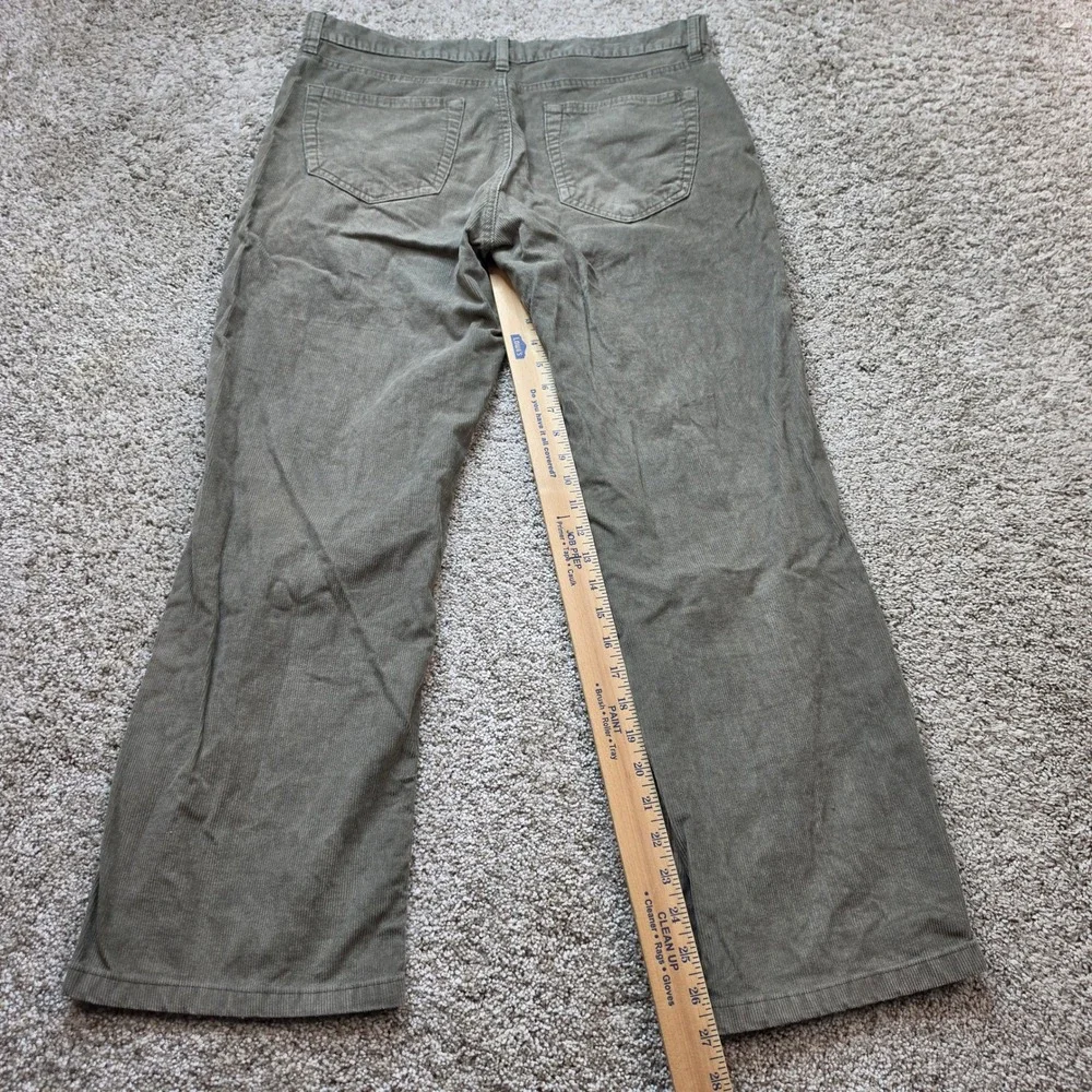Banana Republic Corduroy Pants Mens 34x30 Olive Green Straight Leg Cotton Casual